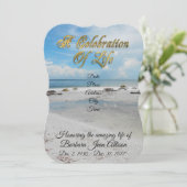 Fête de la vie invitation Beach (Debout devant)