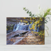 Fête de la vie Invitation chute d'automne (Debout devant)