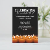 Fête de la vie. Invitation funéraire. (Debout devant)