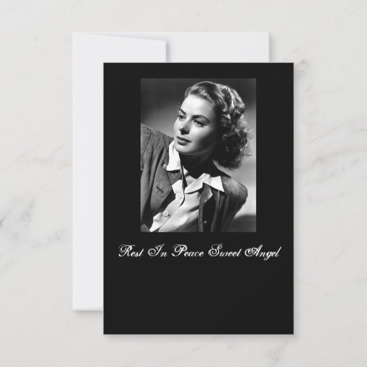 Fête de la vie. Invitation funéraire. (Dos)