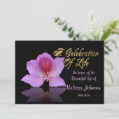 Fête de la vie Invitation lavande orchidée (Debout devant)