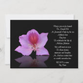 Fête de la vie Invitation lavande orchidée (Dos)