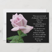 Fête de la vie Invitation lavande rose (Dos)