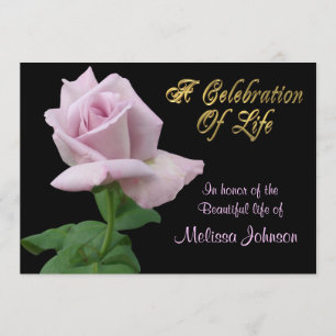 Fête de la vie Invitation lavande rose