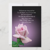 Fête de la vie Invitation lavande rose (Dos)