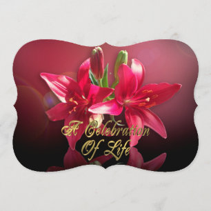 Fête de la vie Invitation Lily asiatique