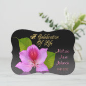 Fête de la vie Invitation Orchidée (Debout devant)