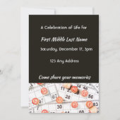 Fête de la vie Invitation Photo Bingo Jeu (Devant)