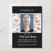 Fête de la vie Invitation Photo Bingo Jeu (Dos)