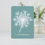 Fête de la vie Invitation Queen Anne Lace Flower (Debout devant)