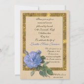 Fête de la vie Invitation rose bleu (Dos)