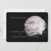 Fête de la vie Invitation Rose rose pâle (Devant)