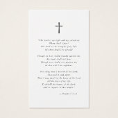 Fête de la vie Photo Funeral Prayer Card (Dos)