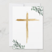 Fête De La Vie Simple Invitation Moderne (Dos)