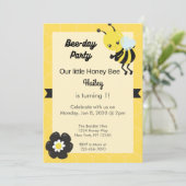 Fête de l'abeille Invitation d'anniversaire (Debout devant)