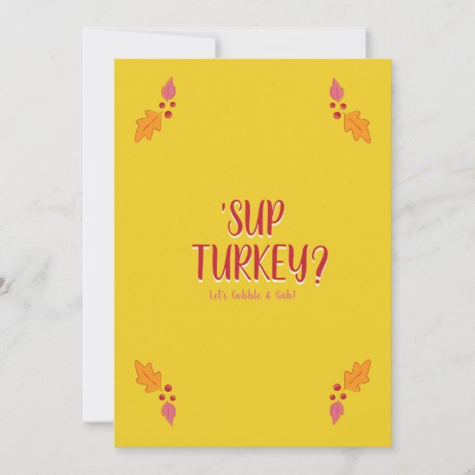 Fête de l'Action d'Amabilité | Invitation rouge et (Devant)