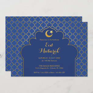 Fête de l'Aïd Invitation Motif marocain