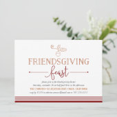 Fête de l'Ami Dîner d'Action de grâce Invitation (Debout devant)