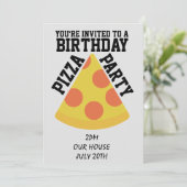 FÊTE DE L'ANNIVERSAIRE DE PIZZA ! INVITATIONS (Debout devant)