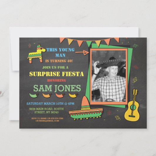 Fête de l'anniversaire Mexique Mexique Invitation (Devant)