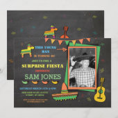 Fête de l'anniversaire Mexique Mexique Invitation (Devant / Derrière)