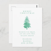 FÊTE DE L'ENTREPRISE | Carte de Noël Arbre de Noël (Devant / Derrière)