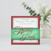 Fête de l'entreprise - Invitations rouges et verte (Debout devant)