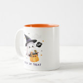 fête de l'halloween de la tasse mignonne et éffray (Devant gauche)