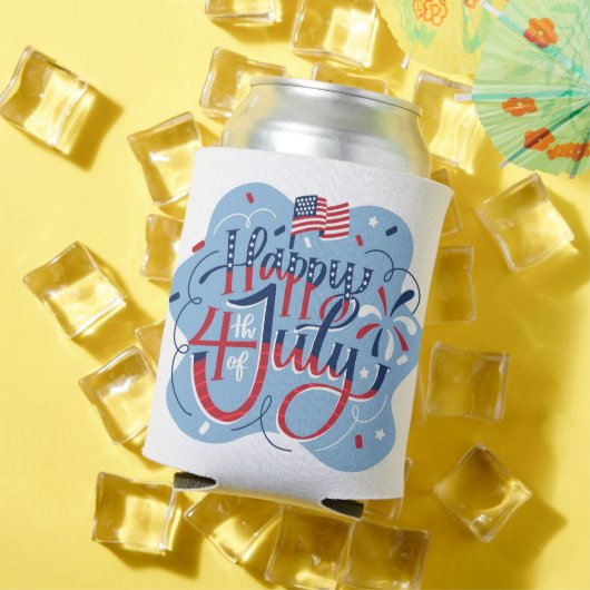 Fête de l'Indépendance 4 juillet Glacière Koozie (Été in situ)