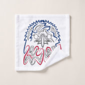 Fête de l'Indépendance Aigle américain (Gant de toilette)