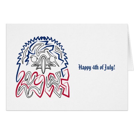 Fête de l'Indépendance Aigle américain (Devant horizontal)