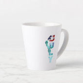 Fête de l'Indépendance | Mug à Latte (Angle droit)