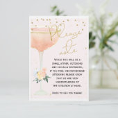 Fête de l'mariée - Carte de note de détresse socia (Debout devant)