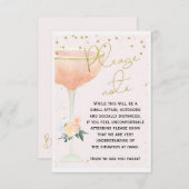 Fête de l'mariée - Carte de note de détresse socia (Devant / Derrière)