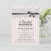 Fête de l'mariée Chic Jolie Dentelle Invitation (Debout devant)