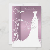 Fête de l'mariée dans une belle invitation de Lava (Devant)