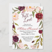 Fête de l'mariée de Bourgogne Invitation à la chut (Devant)