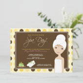 Fête de l'mariée de Invitation à points Polka Spa  (Debout devant)