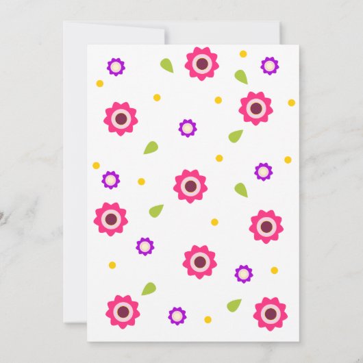 Fête de l'mariée d'invitation de Fiesta Invitation (Dos)