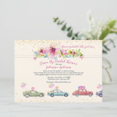 Fête de l'mariée Drive By Invitation (Debout devant)
