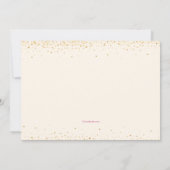 Fête de l'mariée Drive By Invitation (Dos)