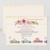 Fête de l'mariée Drive By Invitation (Devant / Derrière)