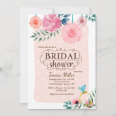 Fête de l'mariée Floral Invitation (Devant)