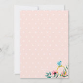 Fête de l'mariée Floral Invitation (Dos)