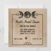 Fête de l'mariée gothique Invitations célestes des (Devant)