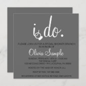 Fête de l'mariée I do Invitation (Devant / Derrière)