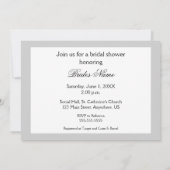 Fête de l'mariée - Invitation de B&W photo personn (Dos)