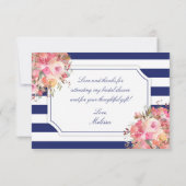 Fête de l'mariée Merci bleu Ancre Nautique (Dos)