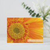 Fête de l'mariée Orange Flower Invitation (Debout devant)