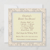 Fête de l'mariée Tea Party Desserts Invitation Car (Dos)